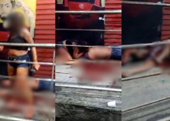 Vídeo mostra desespero de esposa ao ver o marido morto a tiros em Manaus: