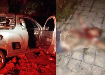 m alta velocidade, dono de picape bate carros estacionados no Parque 10 e população desconta ódio na porrada