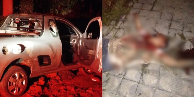 m alta velocidade, dono de picape bate carros estacionados no Parque 10 e população desconta ódio na porrada