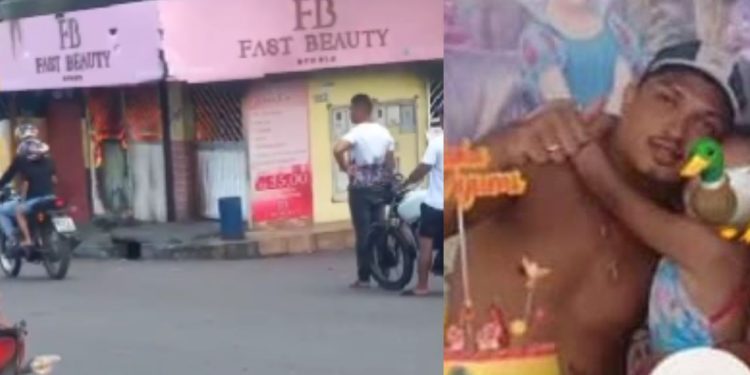 Vídeo: Bar onde homem foi morto na frente da esposa é incendiado