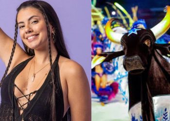 Fernanda diz ser torcedora do Caprichoso: "Meu boi é o azul" - VÍDEO