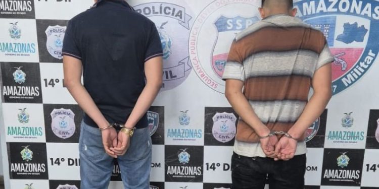 Dois dos homens foram presos em flagrante. Foto: Reprodução