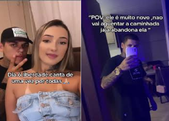 Lucas Leal, de 20 anos, disse que não vai largar a amada mesmo presa. Foto: Reprodução