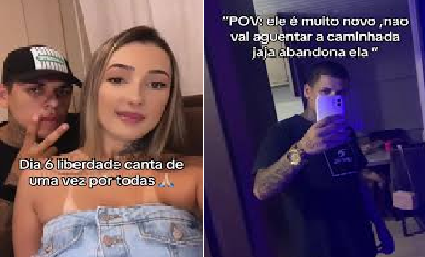 Lucas Leal, de 20 anos, disse que não vai largar a amada mesmo presa. Foto: Reprodução