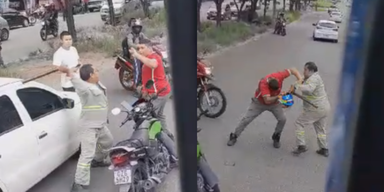 "Vem na mão comigo", motoqueiro e motorista vão na porr4da na zona norte de Manaus; vídeo