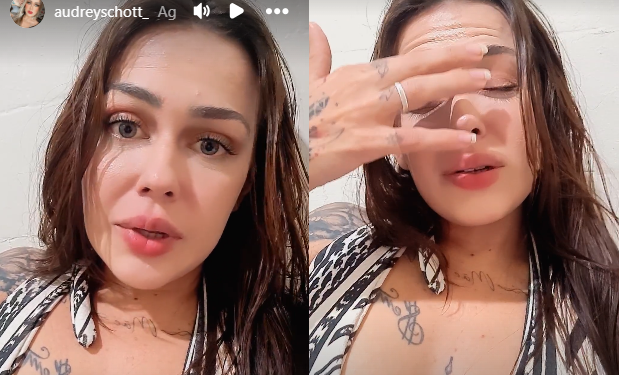 Audrey resolveu dar sua versão sobre os fatos. Foto: Reprodução