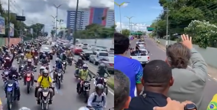 O ex-presidente chegou no final da manhã desta sexta-feira (3). Foto: Reprodução