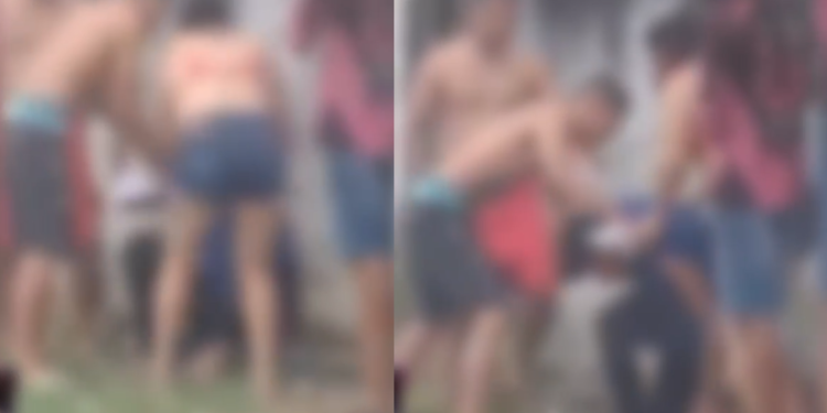 A população foi atrás e ainda recuperou o objeto roubado da vítima. Foto: Reprodução