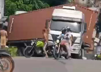 Por sorte, nenhum morador se feriu. Foto: Reprodução