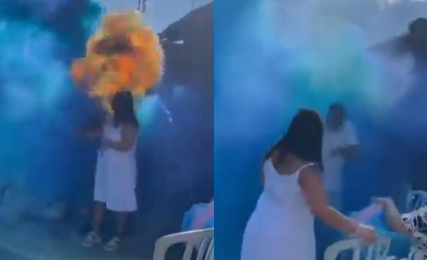 A mãe por pouco também não se feriu. Foto: Reprodução