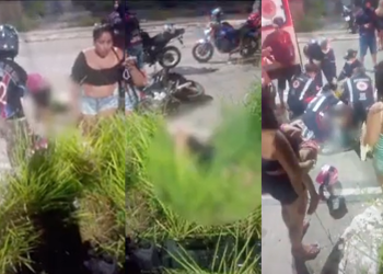 O acidente ocorreu por volta das 4h30. Foto: Reprodução