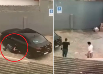 O caso aconteceu no estacionamento de uma academia da cidade. Foto: Reprodução