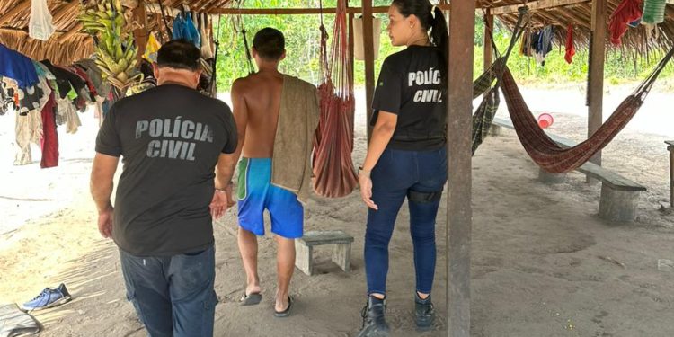 O homem estava brigando com a mãe da criança. Foto: Divulgação/PC-AM