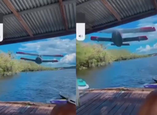 Não foi informado em qual flutuante aconteceu, mas o vídeo viralizou nas redes sociais. Foto: Reprodução