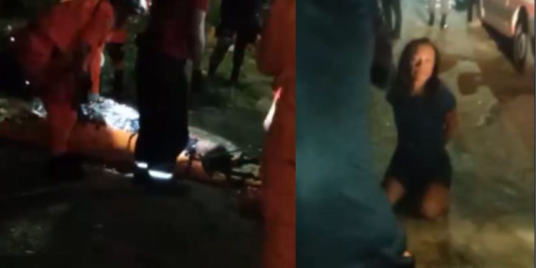 Vídeos: grávida é resgatada após se jogar de barranco achando ser igarapé no Jorge Teixeira