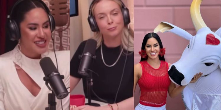 Que gafe: durante entrevista no PodDelas, esposa de Cocielo pergunta qual boi Isabelle torce