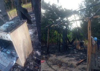 Marido 'bêbado' incendeia a casa da esposa após ela dizer que não dinheiro para comprar mais cachaça no AM