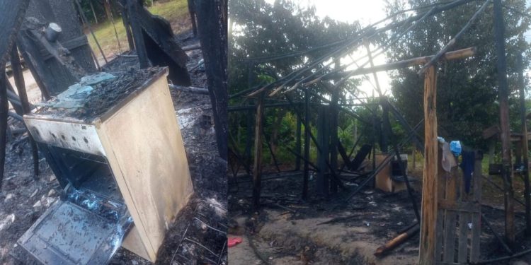 Marido 'bêbado' incendeia a casa da esposa após ela dizer que não dinheiro para comprar mais cachaça no AM