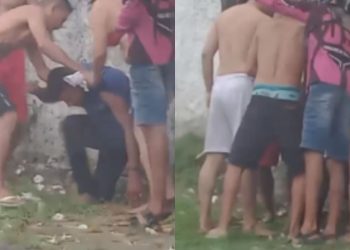 'Toma, toma e toma': população desde o cacete em assaltante na zona leste de Manaus