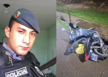 PM morre em grave acidente enquanto pilotava moto durante a noite do Dia das Mães no Amazonas
