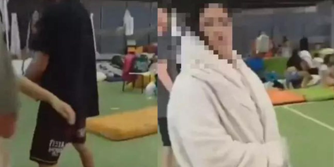 Falta de respeito: casal é pego em momento íntimo em abrigo do Rio Grande do Sul - VÍDEO