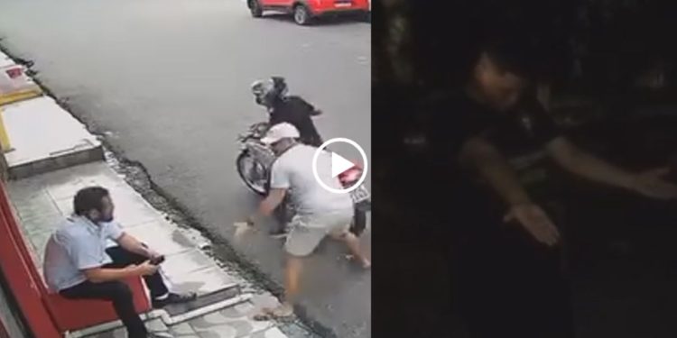 Na ZL é assim: dupla que roubou celular de trabalhador é punida com ripadas no Jorge Teixeira - VÍDEO