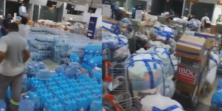 Amazonas mostra solidariedade às vítimas da tragédia em Rio Grande do Sul e aeroporto de Manaus fica lotado de mantimentos