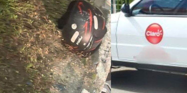 Irmã de motoqueiro morto acusa carro da Claro de ter causado o acidente em Manaus