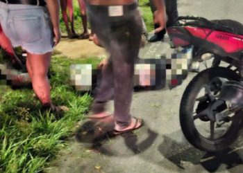 Pedestre fica entre a vida e a morte após ser atropelado por motoqueiro no Monte das Oliveiras