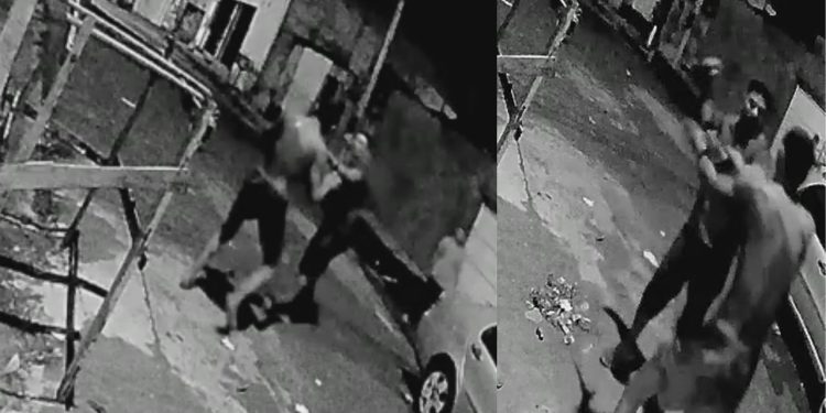 Vídeo forte: homem aparece sendo esfaqueado por vender frigideira da mãe de amigo no Jorge Teixeira