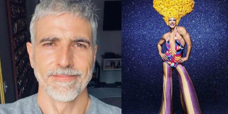 Ex-galã de novela, Reynaldo Gianecchini se solta de vez e monstra transformação em drag queen