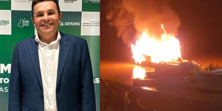 Lancha do prefeito de Itamarati (AM), avaliada em meio milhão de reais, explode e deixa duas pessoas feridas