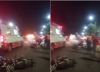 A vítima morreu na hora do impacto. Foto: Reprodução