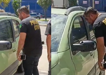 O carro foi deixado um dia antes da morte da ex-sinhazinha. Foto: Reprodução