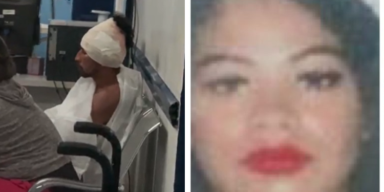 O homem foi levado ao hospital após ser resgatado pela PM. Foto: Reprodução