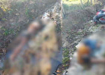 O corpo da mulher foi removido pelo Instituto Médico Legal (IML) e o estado de saúde do homem não foi informado. Foto: Divulgação