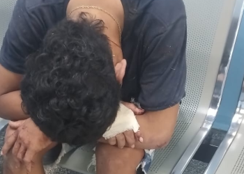 Italo Sales Souza, de 19 anos, foi levado ao hospital e depois ao 14º DIP. Foto: Reprodução