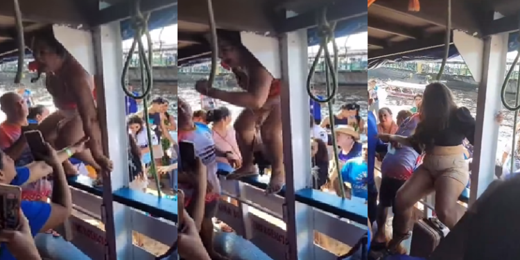 Depois dela, outra do Caprichoso também veio atrás. Foto: Reprodução