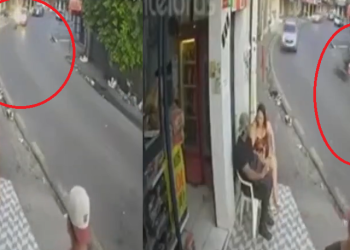 O acidente foi tão feio que moradores pensaram que o rapaz já estivesse morto. Foto: Reprodução