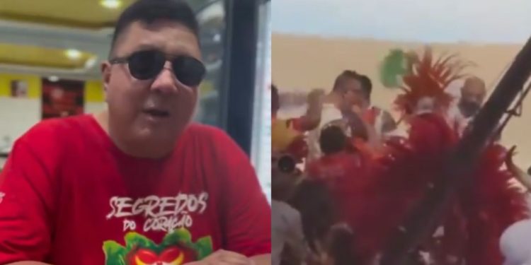 David Assayag publica vídeo tranquilizando os fãs após passar mal no Bumbódromo: "pressão baixo"