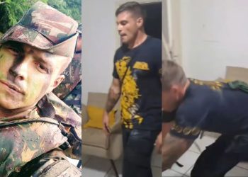 Sargento morto em confronto com a PM em Manaus tem vídeo vazado agredindo a esposa; ASSISTA