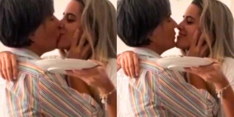 Gloria Pires é detonada na internet após aparecer em vídeo dando selinhos na filha; veja