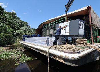 O gerador garantirá a continuidade das atividades escolares do local, mesmo quando houver falta de energia no município. Foto: Divulgação