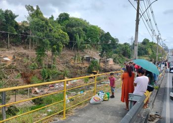 Dentre 200 pessoas, 5 são presas pela Rocam após construírem casas em área verde na avenida das Flores