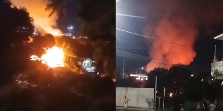 As chamas rapidamente se alastraram. Foto: Reprodução