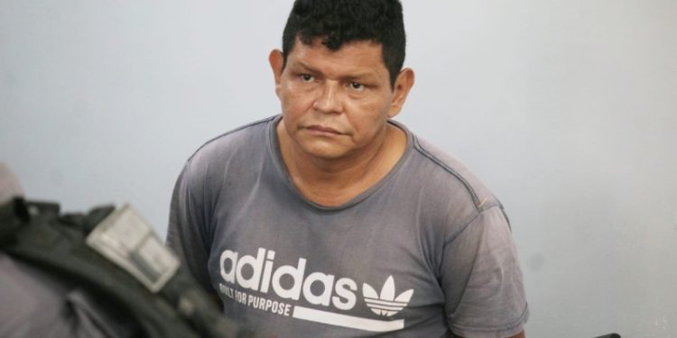 Ele foi preso na rua Caxias, bairro Grande Vitória, Zona Leste, após denúncia. Foto: Reprodução