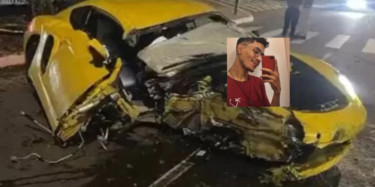 Igor dirigia um Porsche na madrugada de segunda-feira (29) quando supostamente o motociclista (na foto) bateu no retrovisor dele. Foto: Reprodução