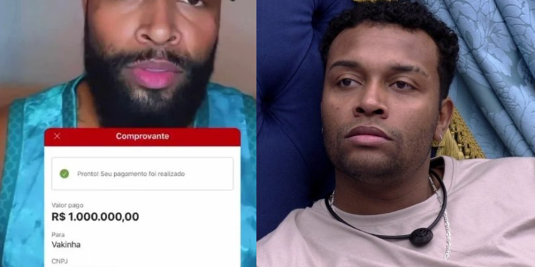 A revelação da doação foi feita pelo próprio influenciador nas redes sociais, na época. Foto: Reprodução