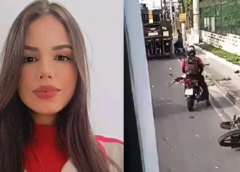 Rhaykellen dos Anjos Ferreira só foi reconhecida por conta do crachá. Foto: Reprodução