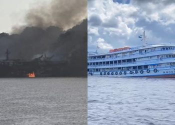 Vídeos: Em menos de 3 dias, segundo barco pega fogo no Amazonas; óbitos são confirmados